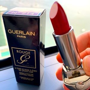 GUERLAIN Rouge G Refillable Lipstick Color: N°214 - brick red satin NEW !!